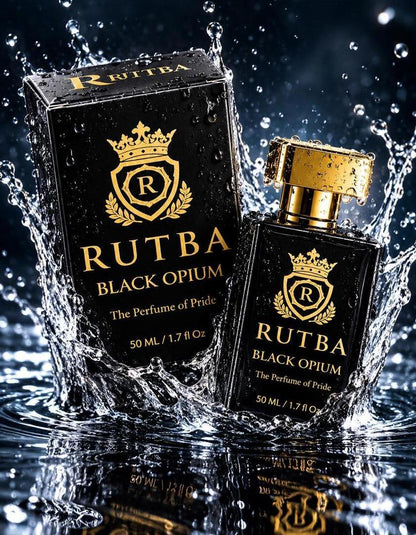 RRUTBA BLACK OPIOM " The Perfume of Pride "
